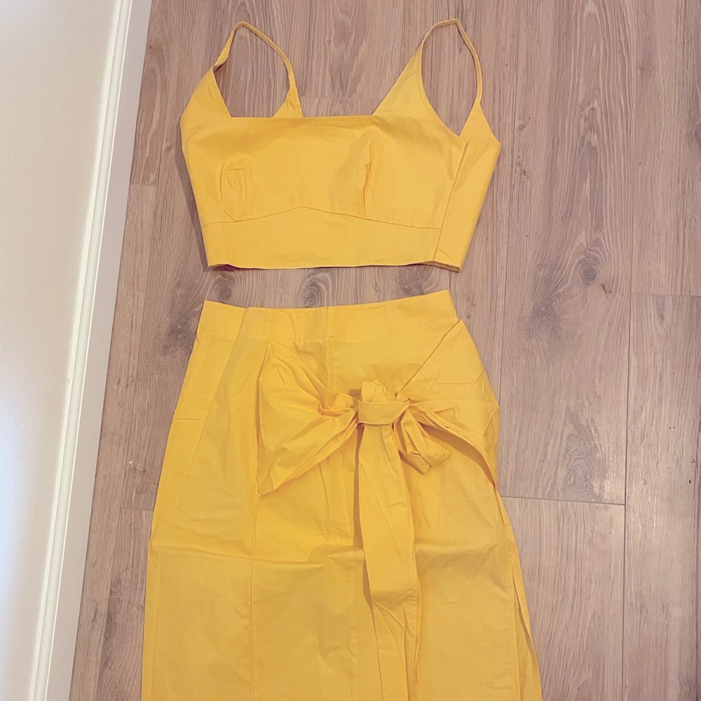 2 piece matching skirt and top